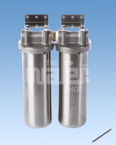 Stainless Steel Twin Under Sink Water Filter System