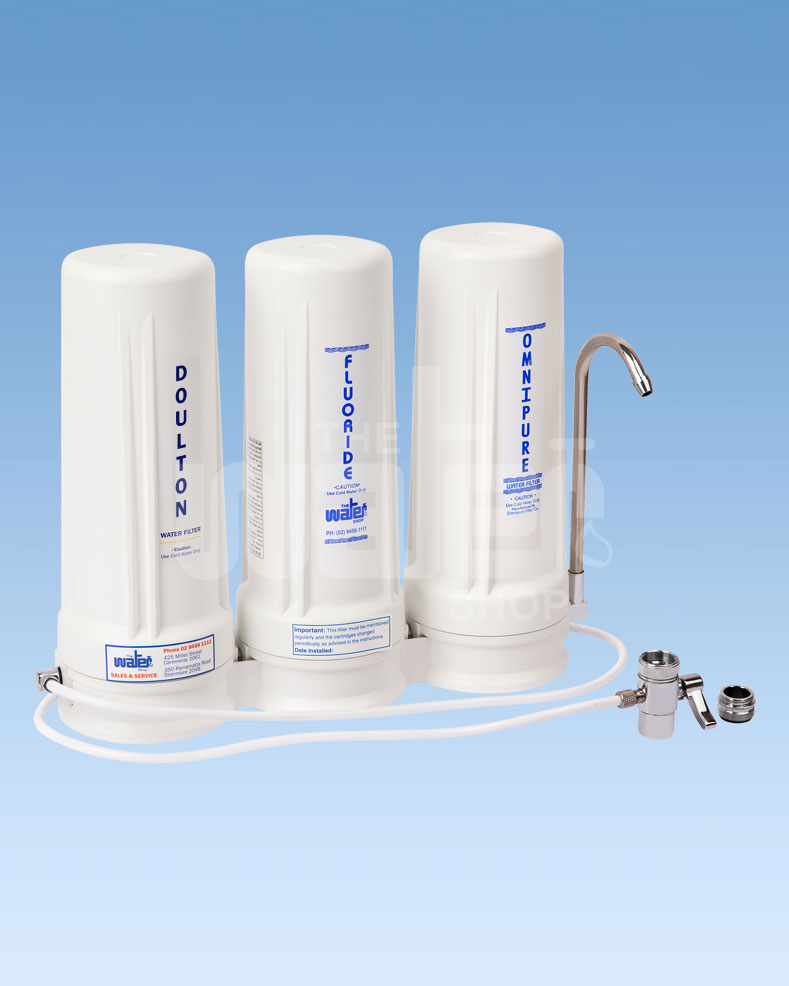 Fluoride Triple Countertop W Doulton, Countertop Fluoride Removal Water Filter